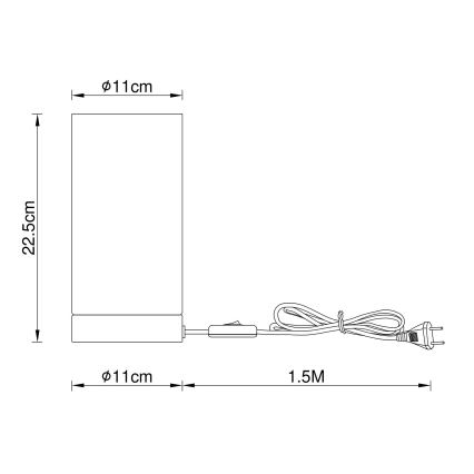 Lampă de masă 1xE14/25W/230V Globo