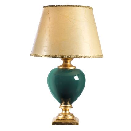 Lampă de masă ONLI AMADEUS 1xE27/15W/230V 72 cm verde/auriu