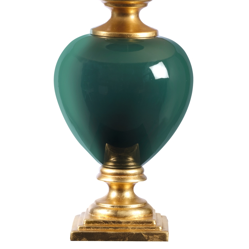 Lampă de masă ONLI AMADEUS 1xE27/15W/230V 72 cm verde/auriu