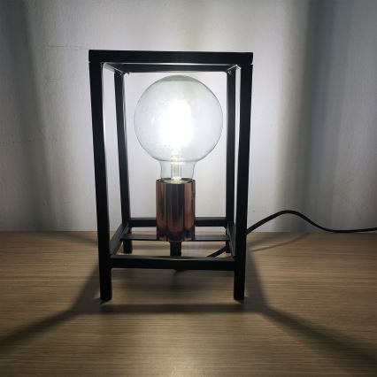 Lampă de masă ONLI FLOKI 1xE27/15W/230V 20 cm negru/cupru