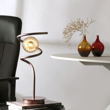 Lampă de masă ONLI FRIDA 1xG9/10W/230V 42 cm cupru