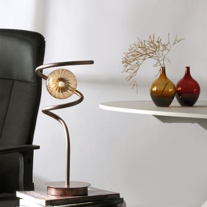 Lampă de masă ONLI FRIDA 1xG9/10W/230V 42 cm cupru