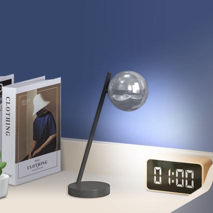 Lampă de masă ONLI PALOMA 1xG9/10W/230V 38,5 cm negru/fumuriu