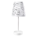 Lampă de masă ONLI RICKY 1xE14/10W/230V 28 cm alb