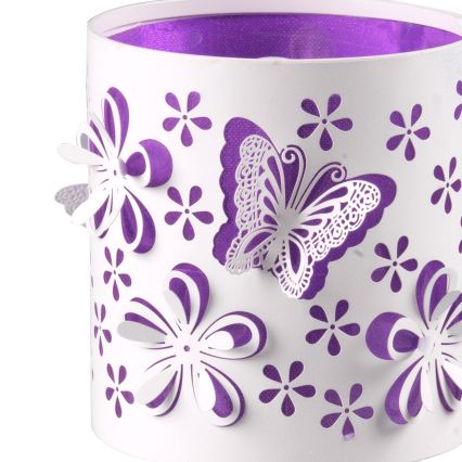 Lampă de masă ONLI TITILLA 1xE14/6W/230V 22 cm mov/alb