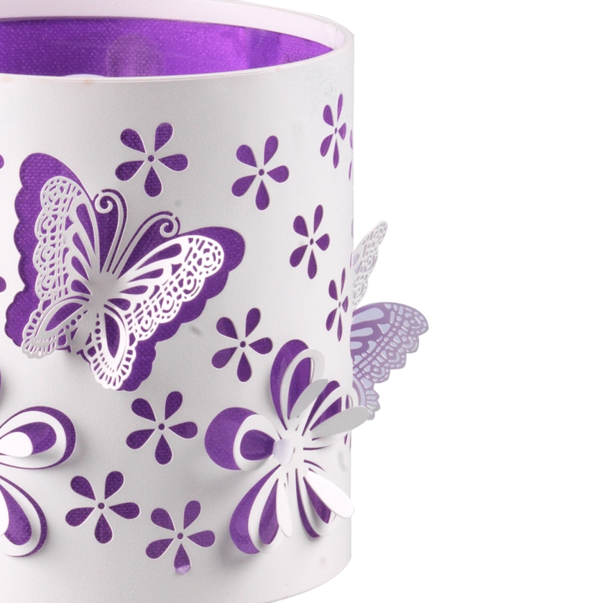 Lampă de masă ONLI TITILLA 1xE14/6W/230V 22 cm mov/alb