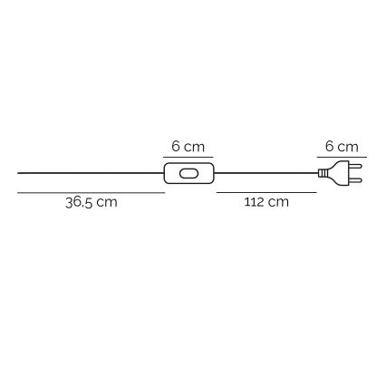 Lampă de masă ONLI VORTICE 1xE27/22W/230V 64 cm crem