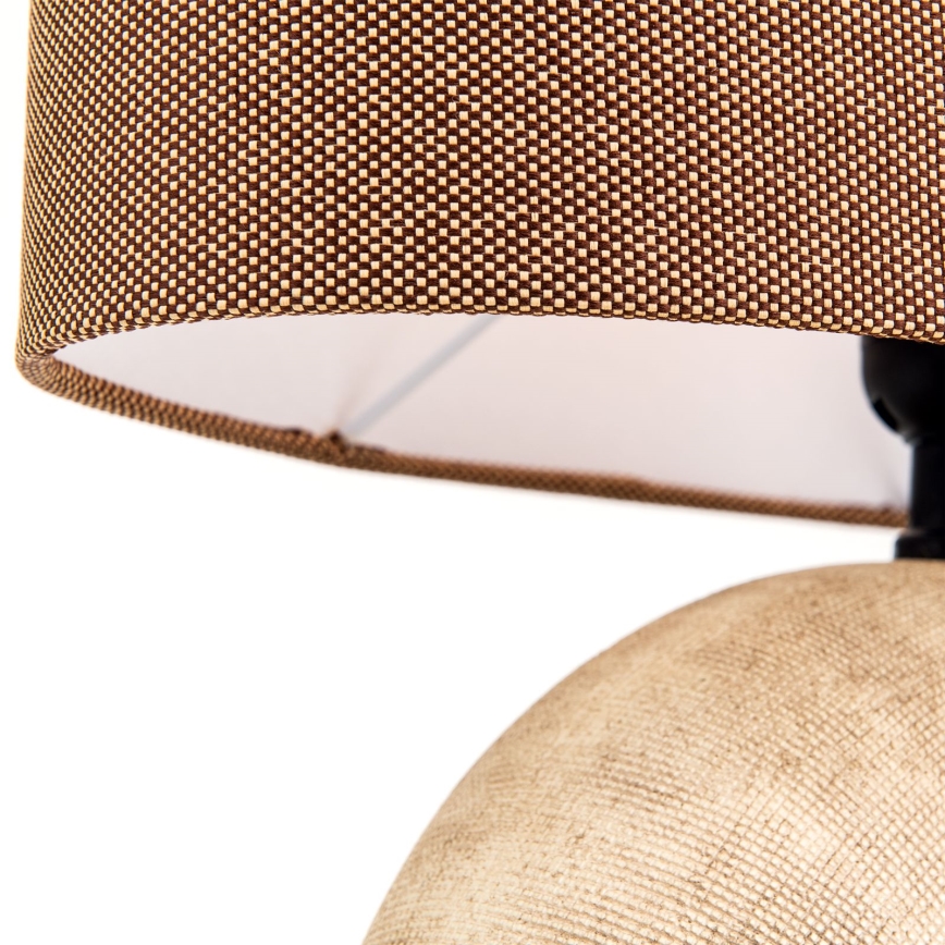 Lampă de masă ETHNO 1xE27/60W/230V ceramică maro/bej