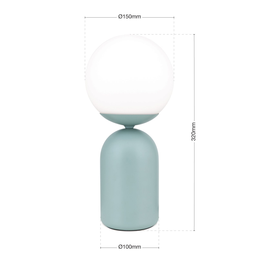 Lampă de masă STANLEY 1xE14/25W/230V ceramică/verde-mentă