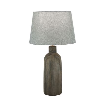 Lampă de masă ORCHID 1xE27/40W/230V ceramică maro/gri