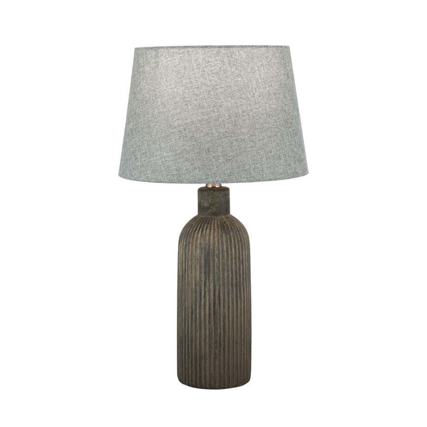 Lampă de masă ORCHID 1xE27/40W/230V ceramică maro/gri