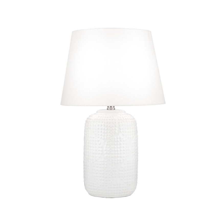 Lampă de masă CORAL 1xE27/40W/230V ceramică/alb