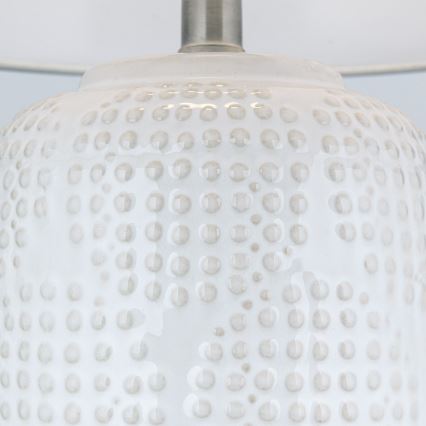 Lampă de masă CORAL 1xE27/40W/230V ceramică/alb