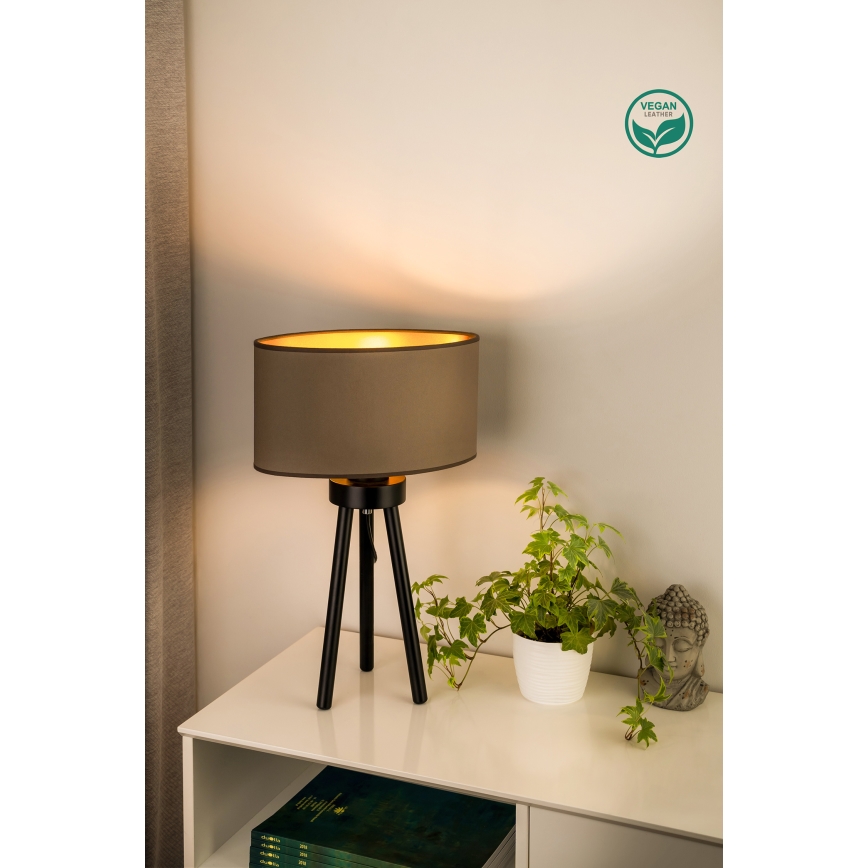 Lampă de masă OVAL Duolla VEGAN 1xE27/15W/230V d. 30 cm bej