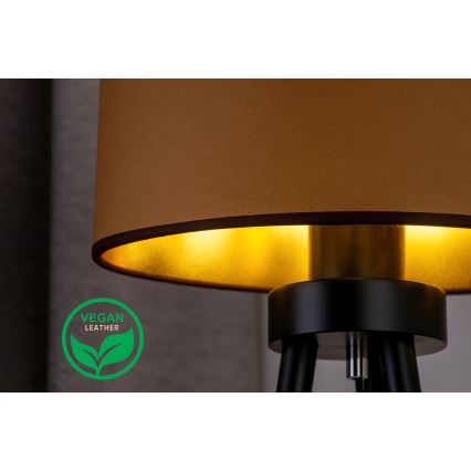 Lampă de masă OVAL Duolla VEGAN 1xE27/15W/230V d. 30 cm maro