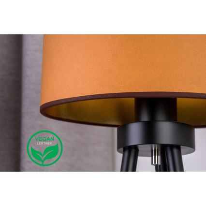 Lampă de masă OVAL Duolla VEGAN 1xE27/15W/230V d. 30 cm maro