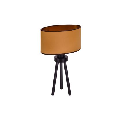 Lampă de masă OVAL Duolla VEGAN 1xE27/15W/230V d. 30 cm maro