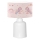 Lampă de masă pentru copii CANDY 1xE27/40W/230V roz/alb