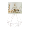 Lampă de masă pentru copii KIDS ROOM 1xE27/60W/230V, diametru 18 cm, cu animale
