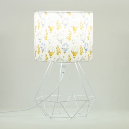Lampă de masă pentru copii KIDS ROOM, 1xE27/60W/230V, Ø 18 cm, baloane