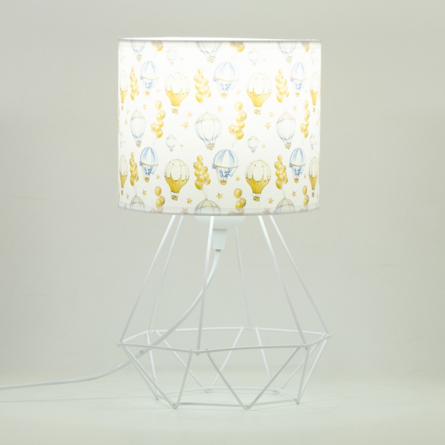 Lampă de masă pentru copii KIDS ROOM, 1xE27/60W/230V, Ø 18 cm, baloane