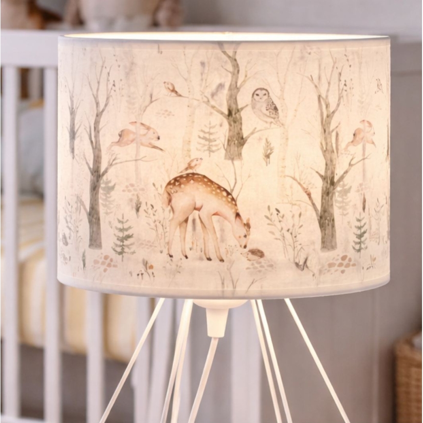 Lampă de masă pentru copii KIDS ROOM, 1xE27/60W/230V, Ø 18 cm, cu animale