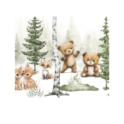 Lampă de masă pentru copii KIDS ROOM 1xE27/60W/230V, Ø 18 cm, cu animale