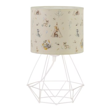 Lampă de masă pentru copii KIDS ROOM, 1xE27/60W/230V, Ø 18 cm, decor cu animale