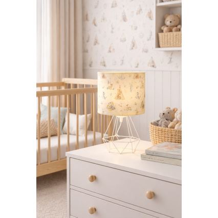 Lampă de masă pentru copii KIDS ROOM, 1xE27/60W/230V, Ø 18 cm, decor cu animale