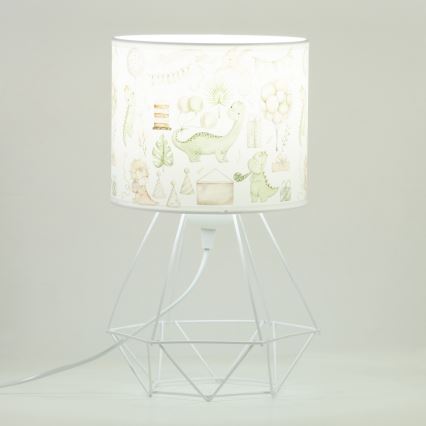 Lampă de masă pentru copii KIDS ROOM 1xE27/60W/230V Ø 18 cm dinozaur