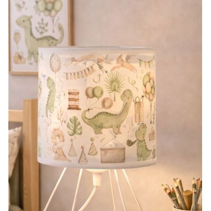 Lampă de masă pentru copii KIDS ROOM 1xE27/60W/230V Ø 18 cm dinozaur