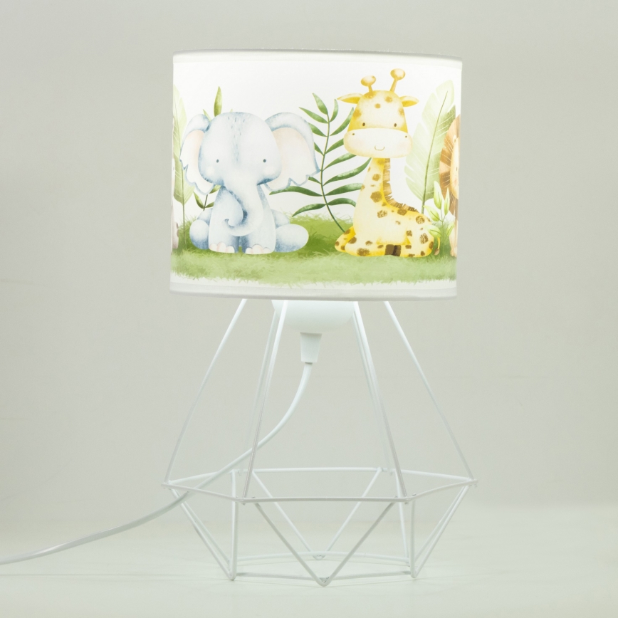 Lampă de masă pentru copii KIDS ROOM 1xE27/60W/230V Ø 18 cm, tematică junglă