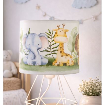 Lampă de masă pentru copii KIDS ROOM 1xE27/60W/230V Ø 18 cm, tematică junglă