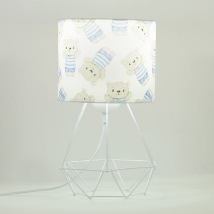 Lampă de masă pentru copii KIDS ROOM, 1xE27/60W/230V, Ø 18 cm, ursuleț