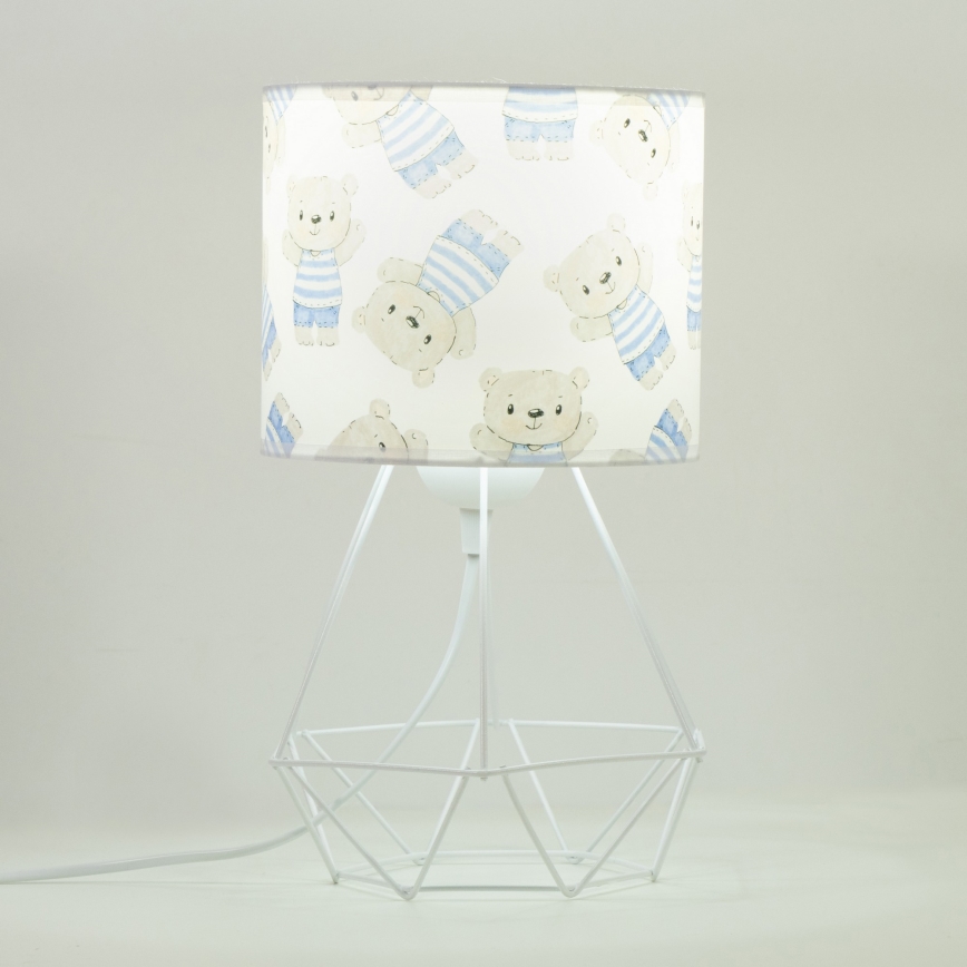 Lampă de masă pentru copii KIDS ROOM, 1xE27/60W/230V, Ø 18 cm, ursuleț