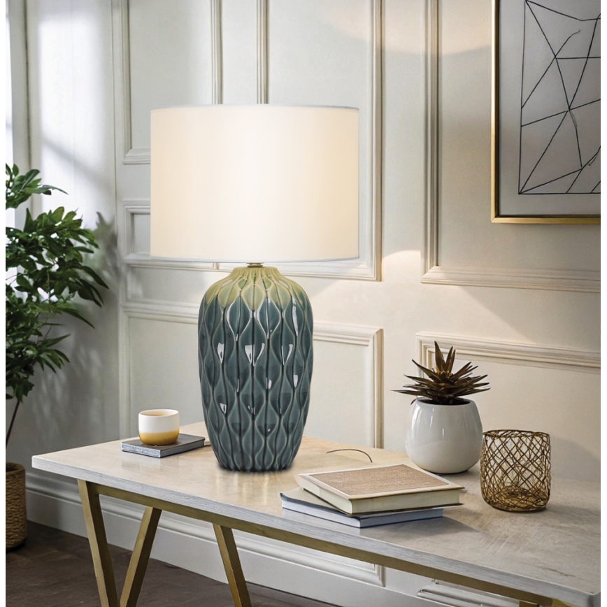 Lampă de masă PINEAPLE 1xE27/40W/230V alb/verde