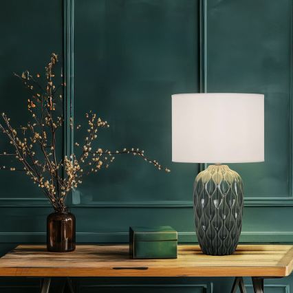 Lampă de masă PINEAPLE 1xE27/40W/230V alb/verde