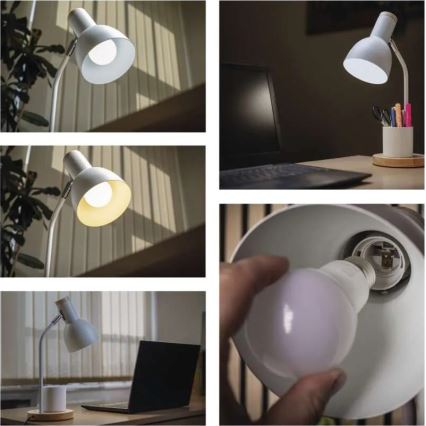 Lampă de masă POPPY 1xE27/25W/230V albă
