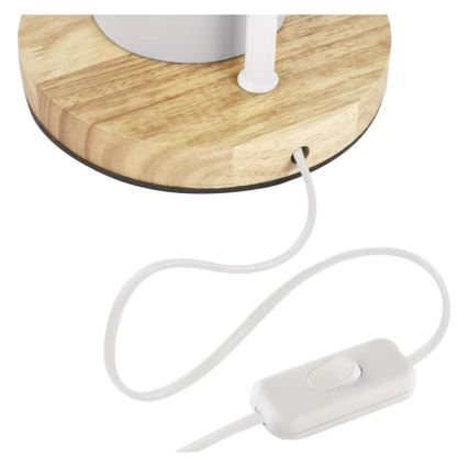 Lampă de masă POPPY 1xE27/25W/230V albă