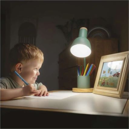 Lampă de masă POPPY 1xE27/25W/230V verde