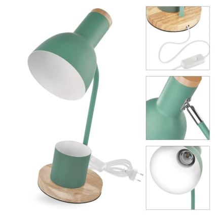 Lampă de masă POPPY 1xE27/25W/230V verde