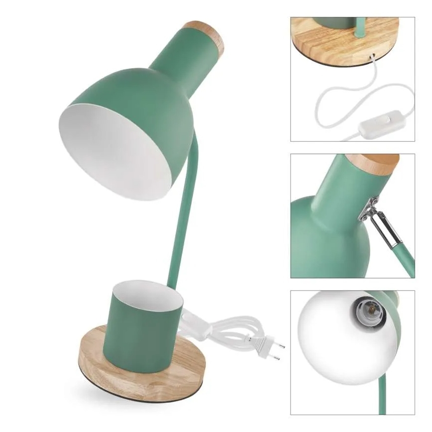 Lampă de masă POPPY 1xE27/25W/230V verde