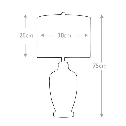 Lampă de masă Quoizel NICOLLS 1xE27/100W/230V