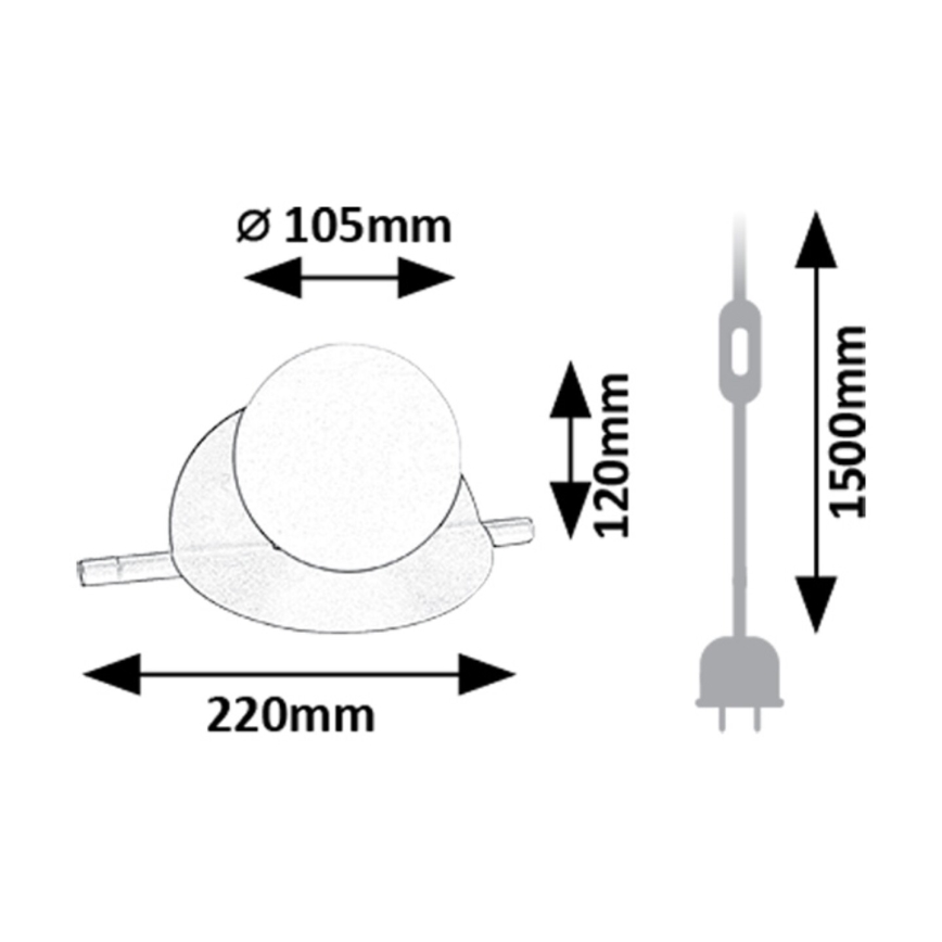 Lampă de masă Rabalux 1xG9/5W/230V