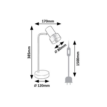 Lampă de masă Rabalux 1xE14/15W/230V