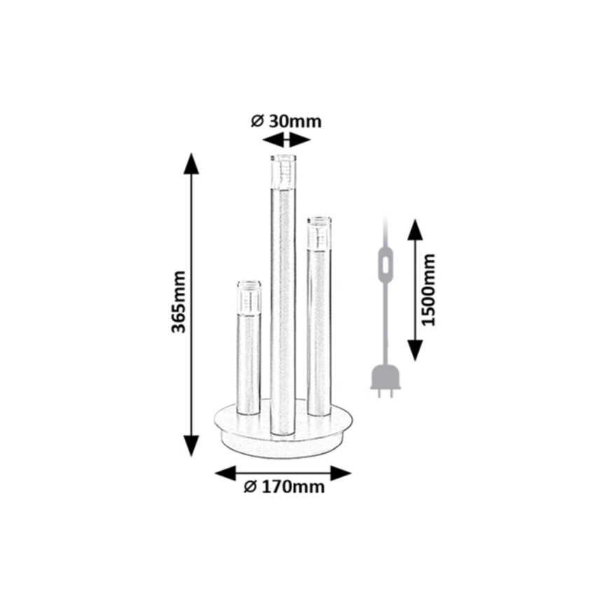 Lampă de masă Rabalux 3xG9/5W/230V auriu
