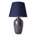 Lampă de masă RAMZES 1xE27/40W/230V albastră