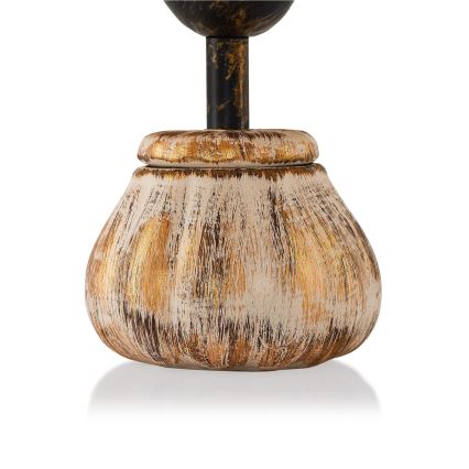 Lampă de masă RAMZES 1xE27/40W/230V crem/auriu