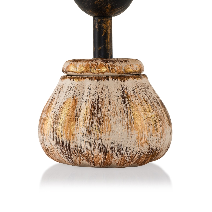 Lampă de masă RAMZES 1xE27/40W/230V crem/auriu