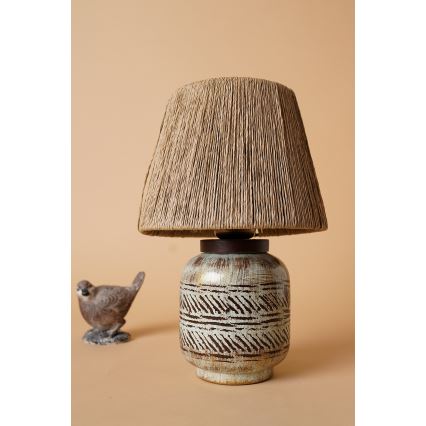 Lampă de masă RAMZES 1xE27/40W/230V, maro